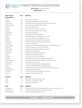 Characteristics and Definitions Report